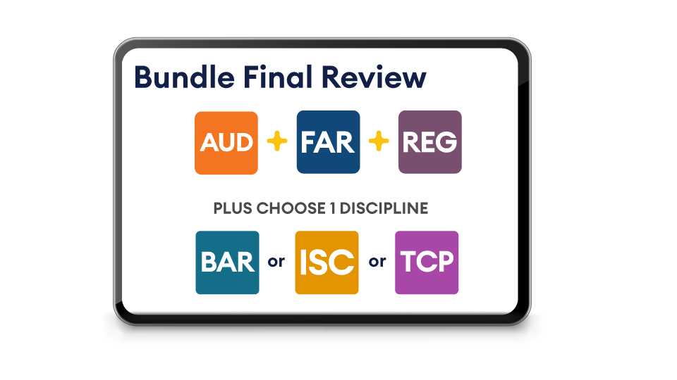 Becker Final Review plus one discipline