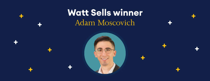 Watt Sells winner Adam Moscovich