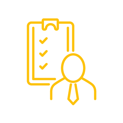Clipboard and tie icon