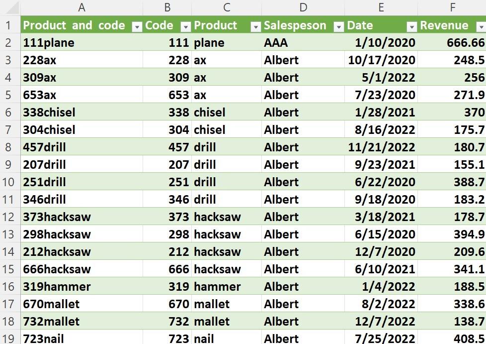  "Clean" Excel data in spreadsheet
