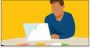 a person at a computer