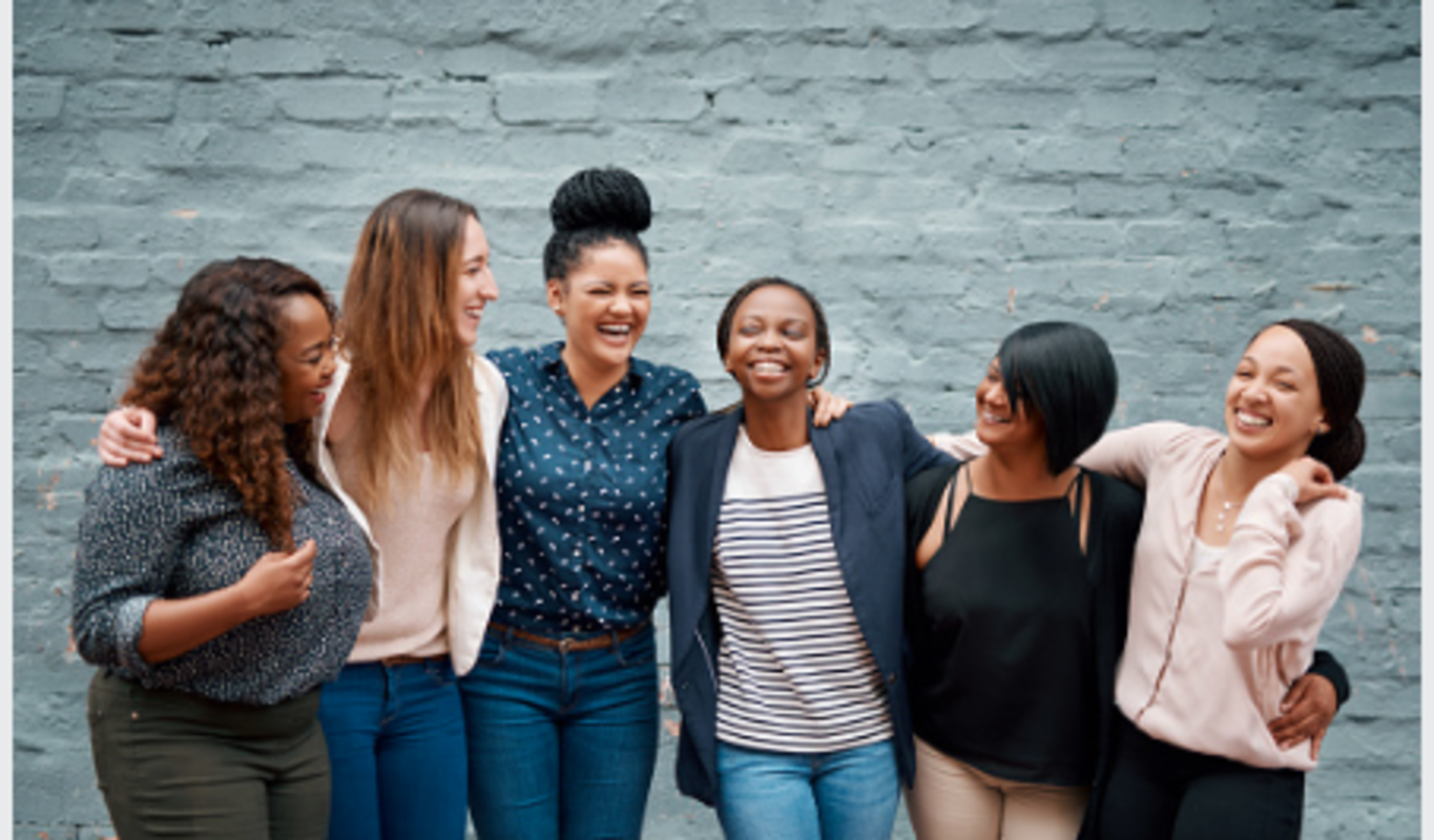 Women of color laughing 