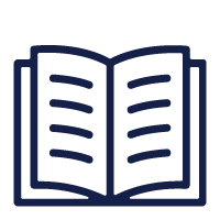 Icon of an open book illustration