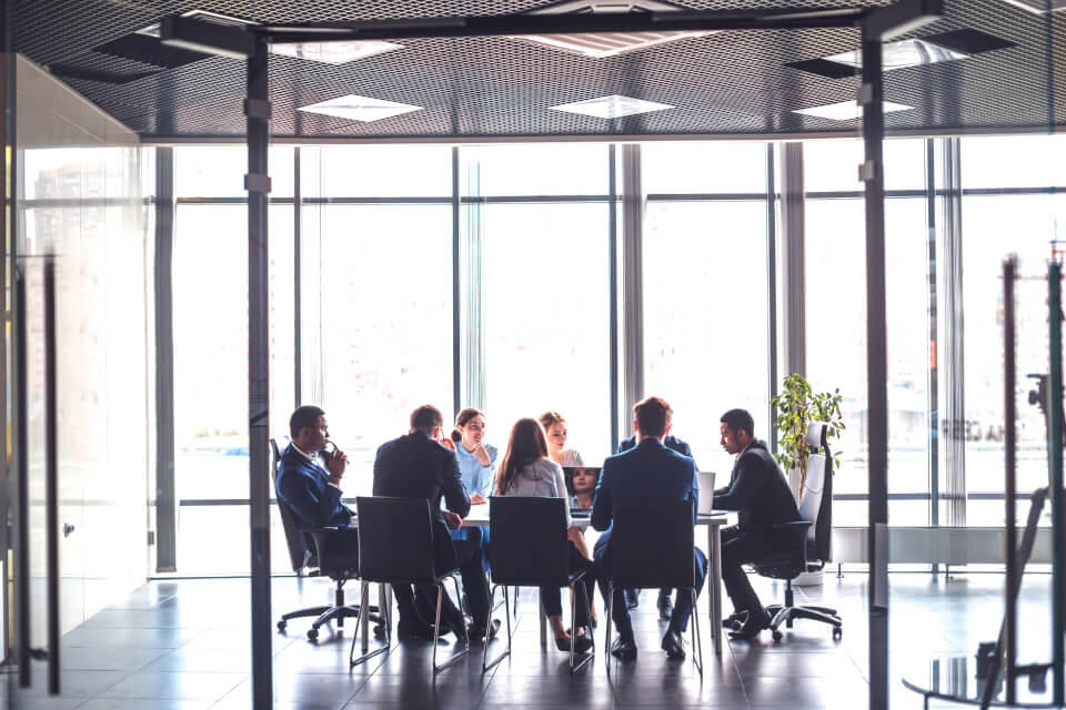 Meeting group conference room