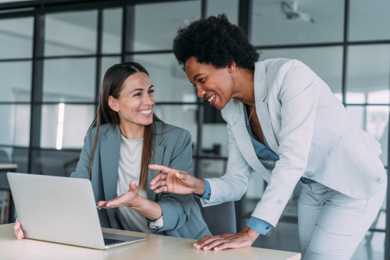 Collaboration around a laptop
