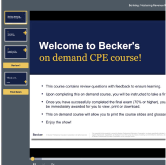 becker on demancdcpe course
