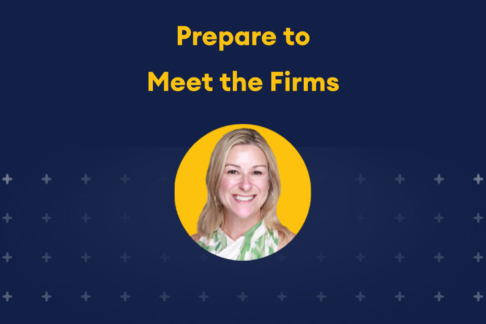 Prepare to Meet the Firms and headshot of Chantel Garrone