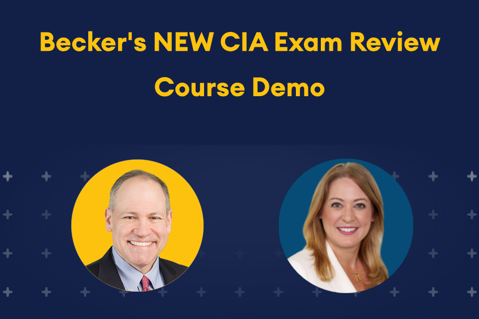 Becker's NEW CIA Exam Review Course Demo webinar