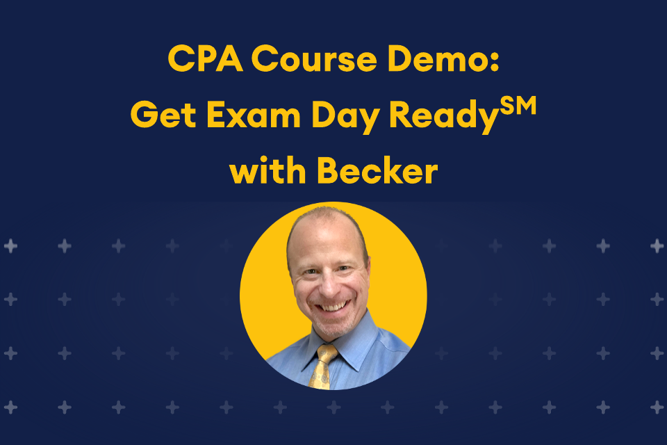CPA course demo: get exam day ready with Becker webinar