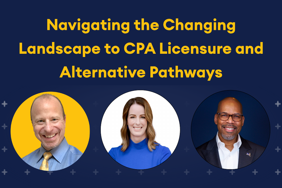 Navigating the changing landscape to CPA Licensure and alternative pathways webinar thumbnail