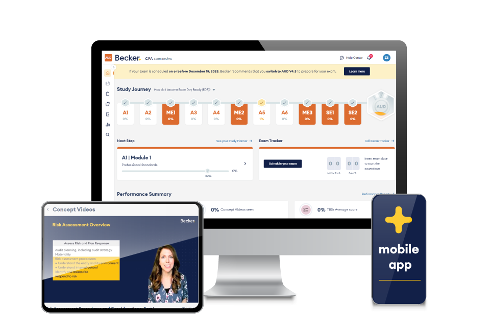 CPA Exam Review Course Advantage Package | Becker