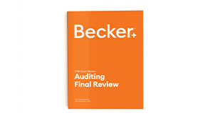 Becker CPA Exam Auditing Final Review